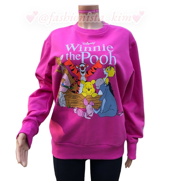 Disney Winnie the Pooh pink sweater new with tags - Picture 1 of 9